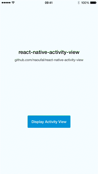 React Native Activity View