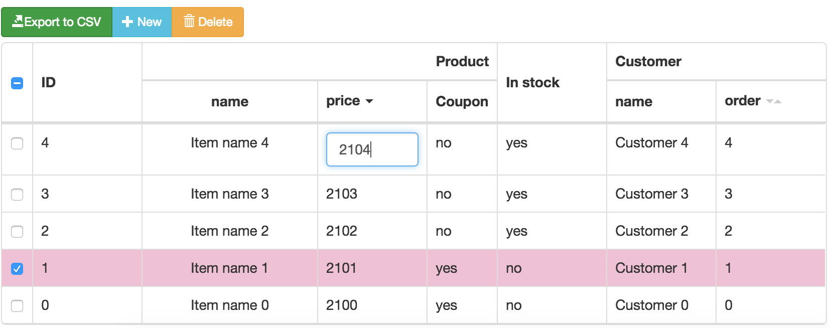 bootstrap table responsive