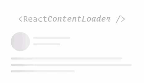 SVG component to create placeholder loading like Facebook cards loading