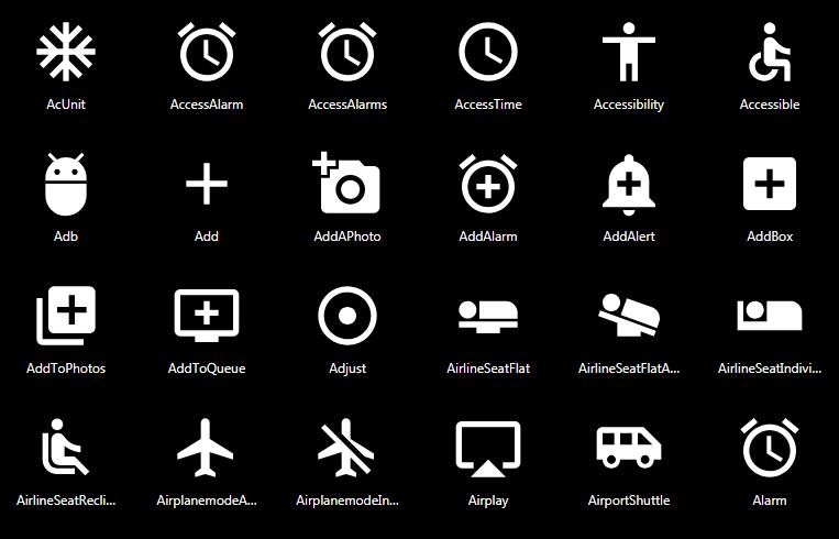 material icons