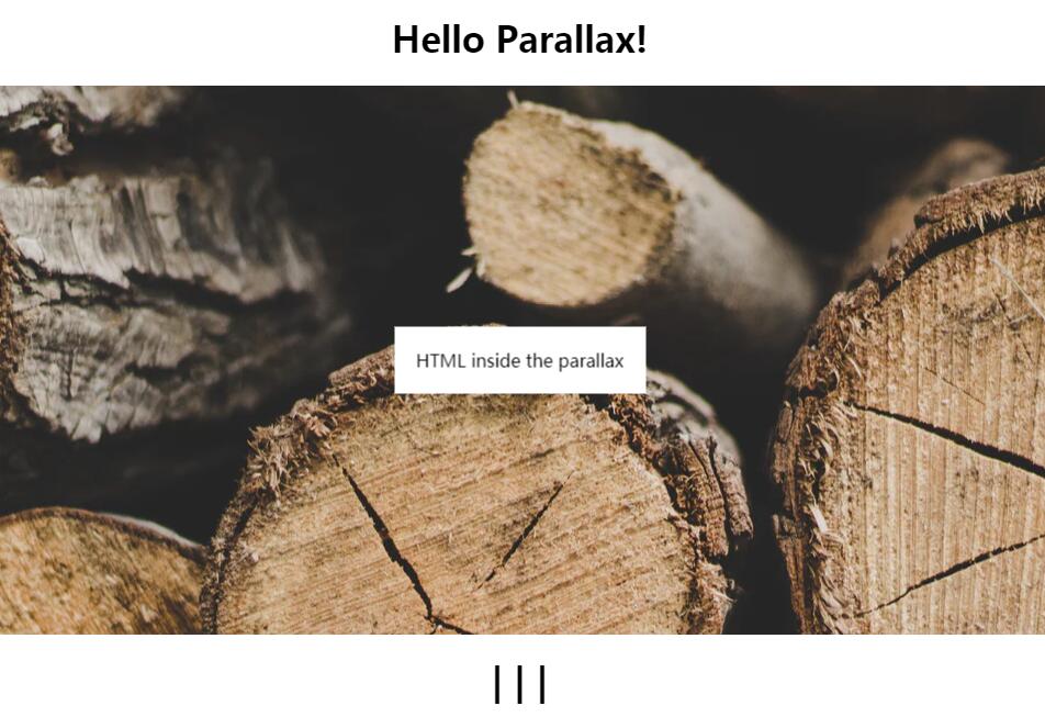 React Parallax Effect Example