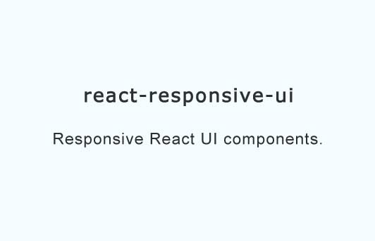 react responsive layout
