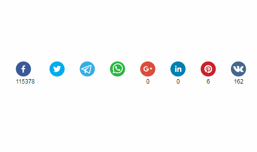 Social media share buttons and share counts for React