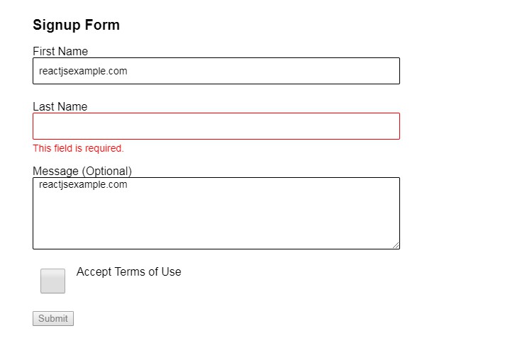 React use form