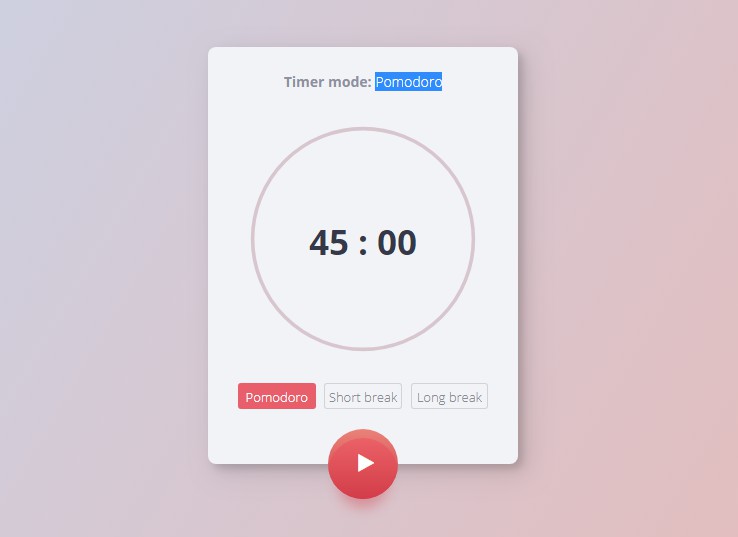 Pomodoro Timer powered by React & Redux