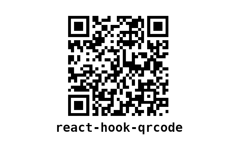 React hooks for QR Code