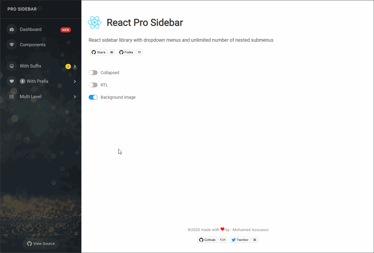 React-Pro-Sidebar
