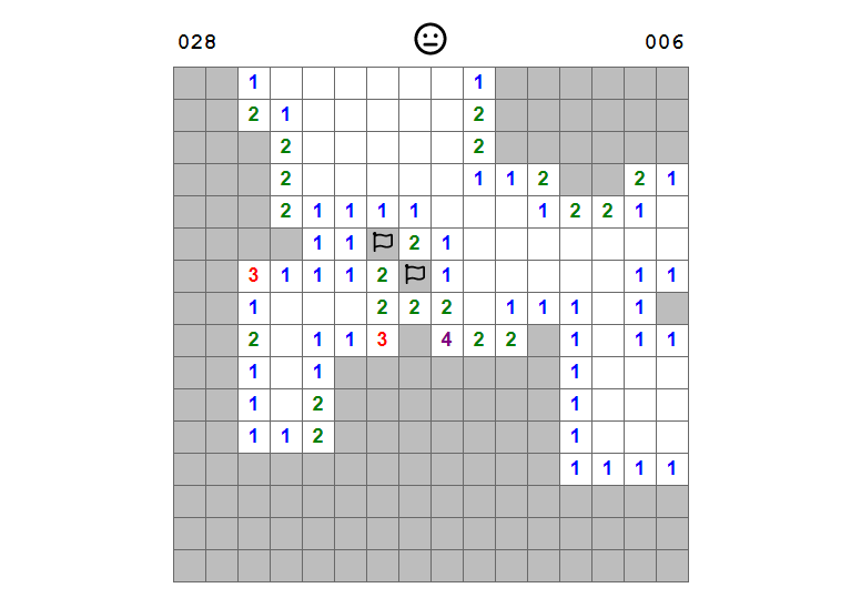 simple console based minesweeper game in javascript