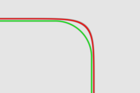 iOS like border-radius corners react component