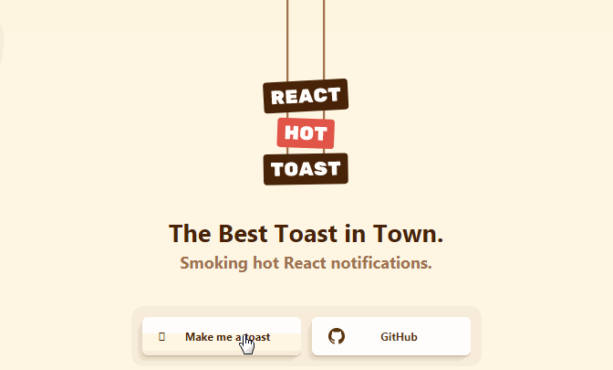 react-hot-toast: Docs, Community, Tutorials, Reviews | Openbase