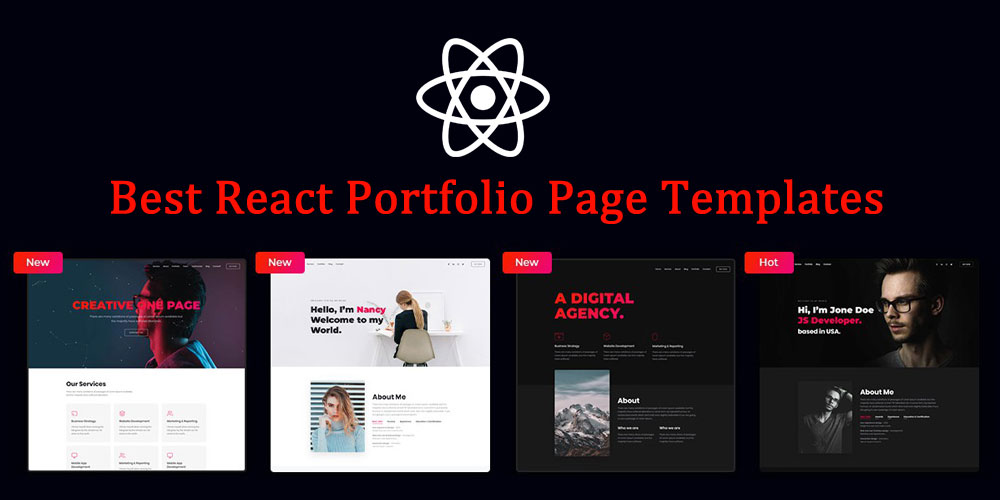 React Personal Website Template Free Printable Templates