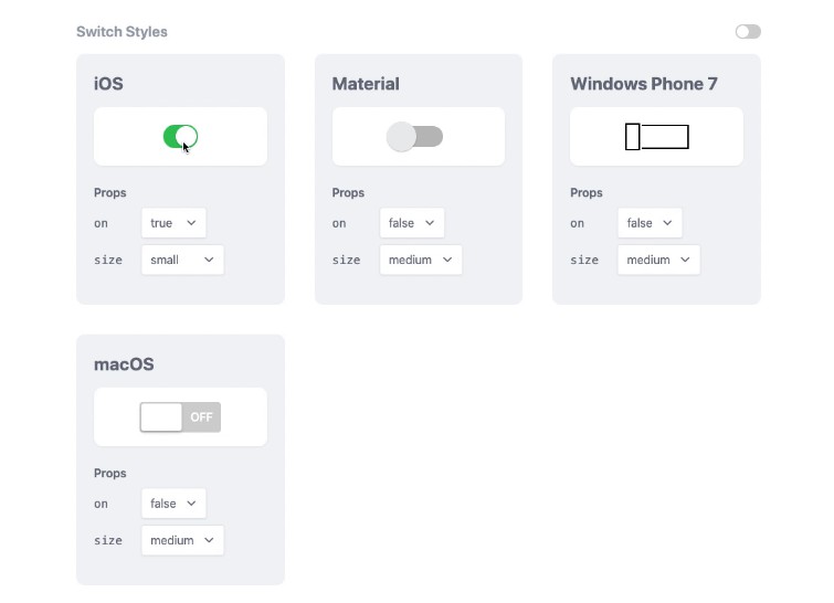 A styled switch for React built using Emotion CSS and ...