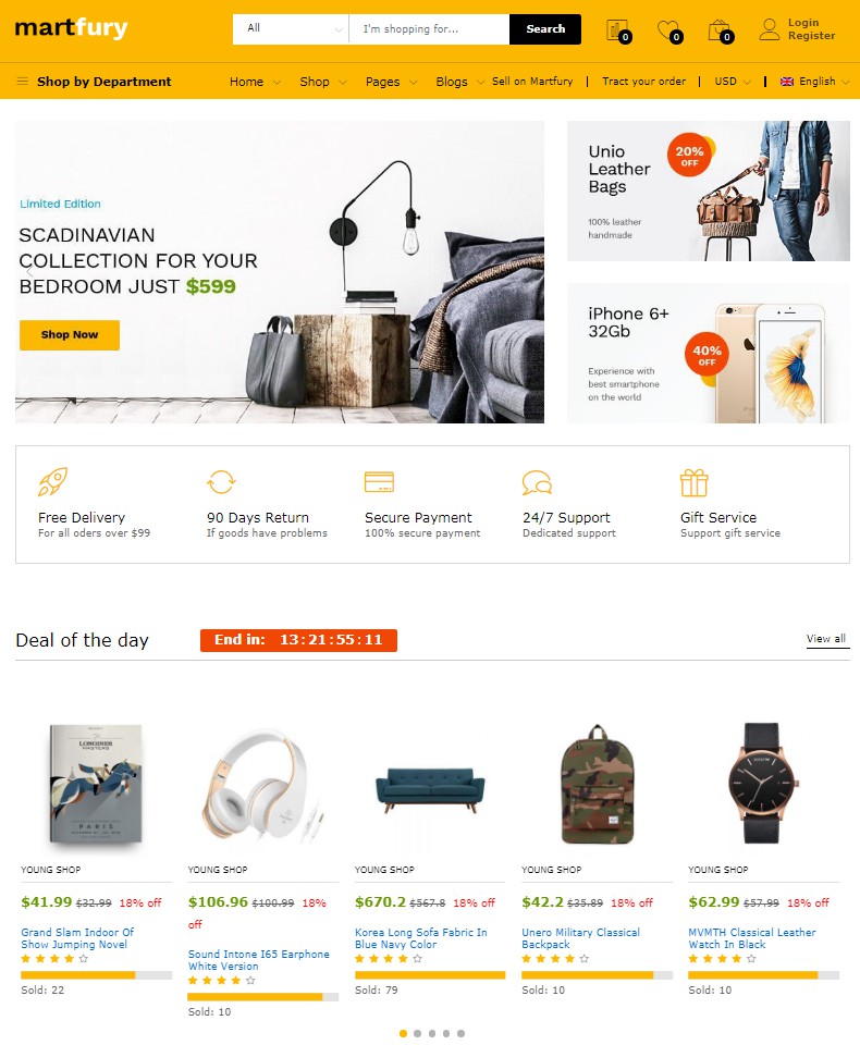 12 Best React Ecommerce Templates