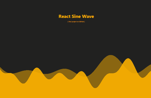 A Sine wave animation using React with Canvas API
