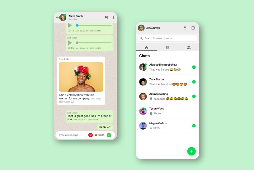 Whatsapp React Js Examples