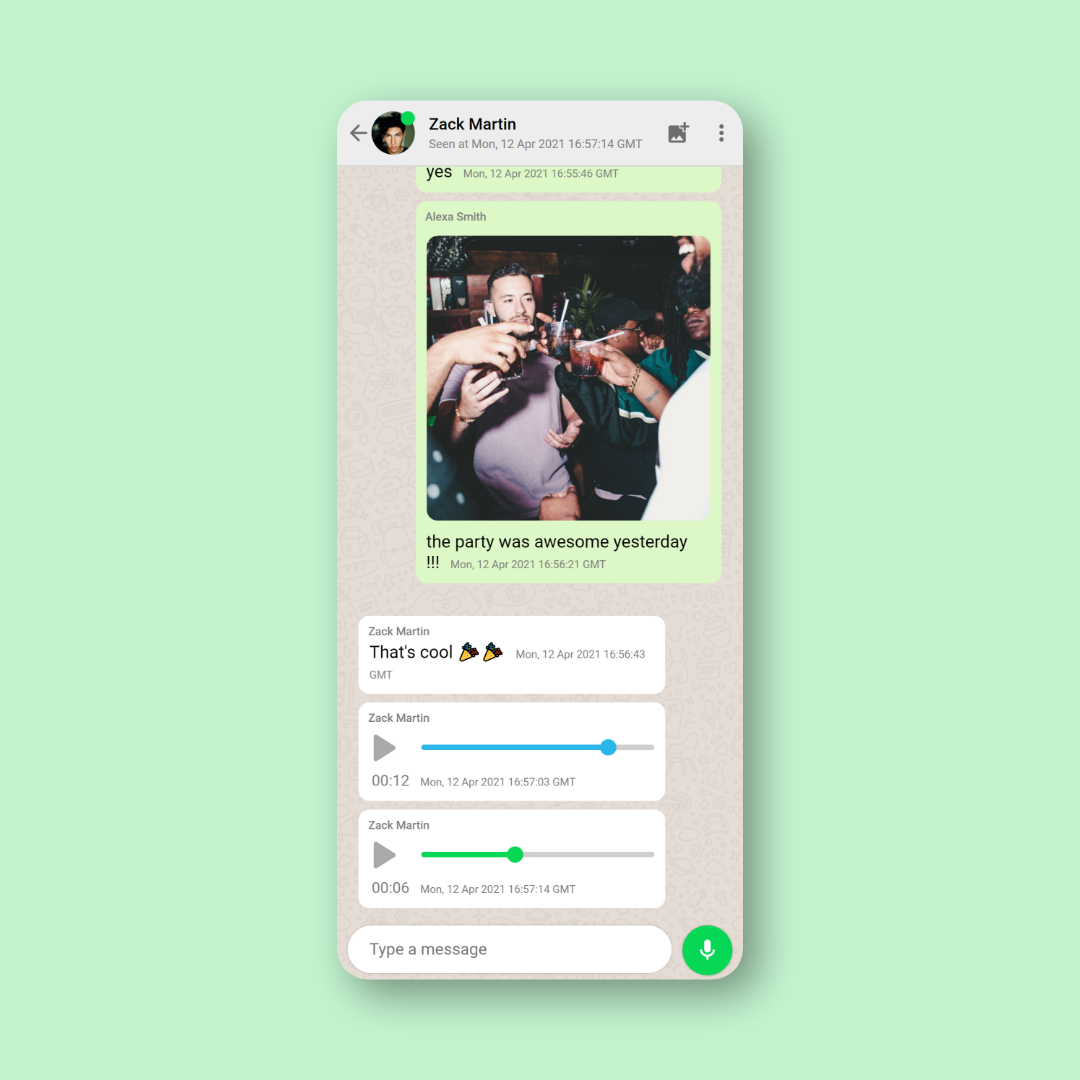 A whatsapp clone progressive web app built with react nodejs and firebase