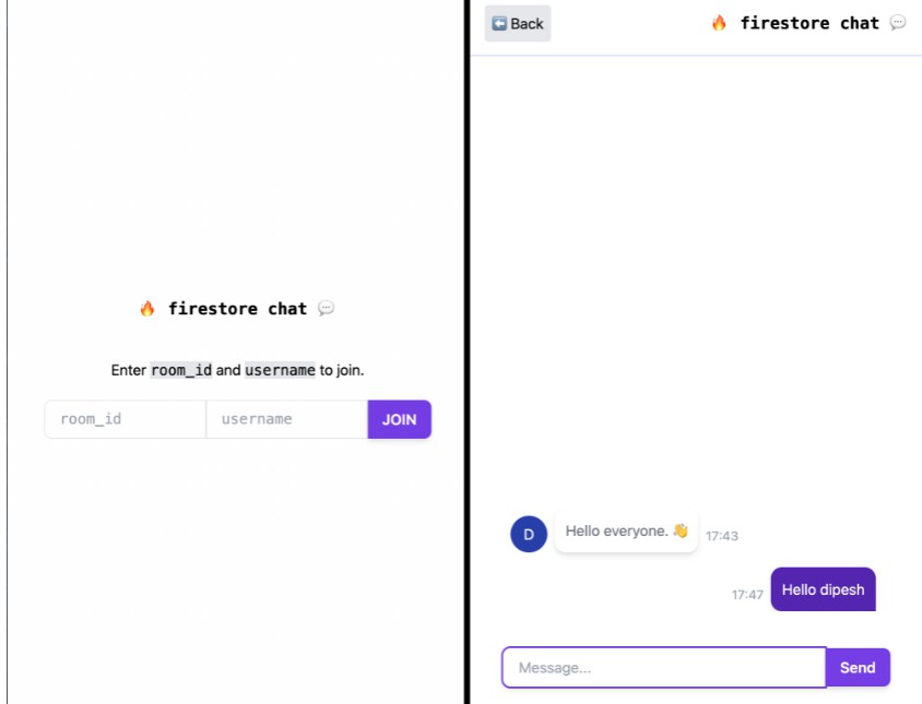 Chat firestore Chat App