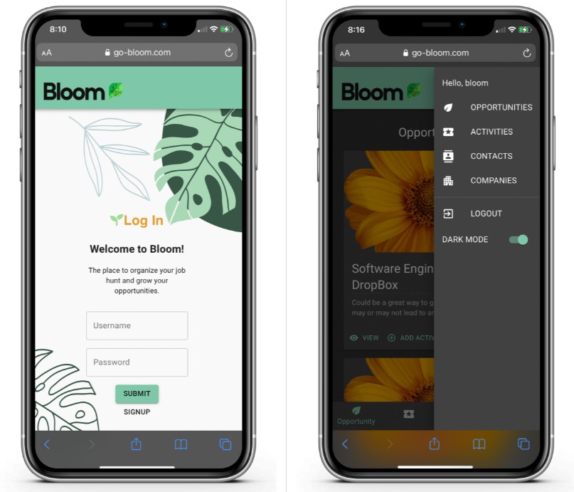 App for Bloom build with React