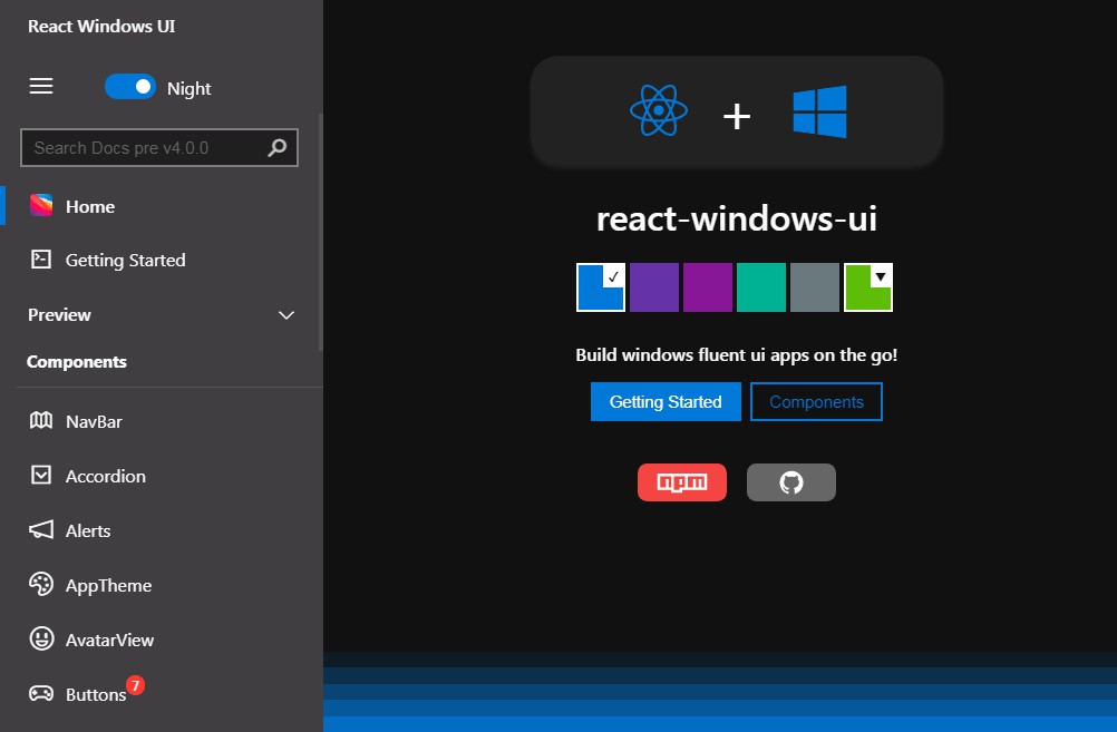 react-windows-uiv
