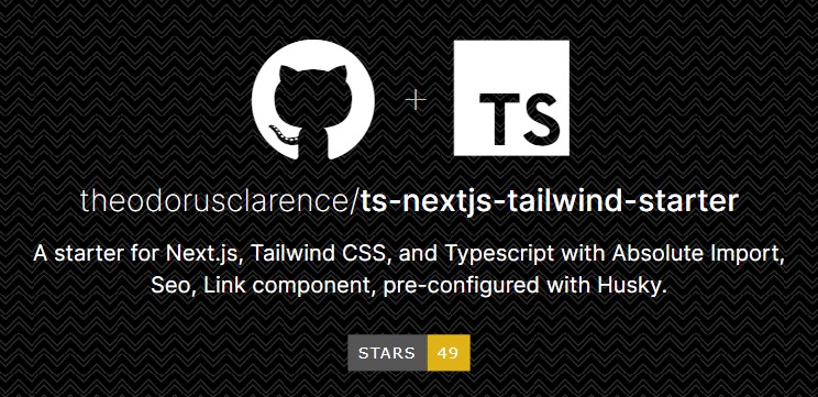 Next.js + Tailwind CSS + TypeScript Starter