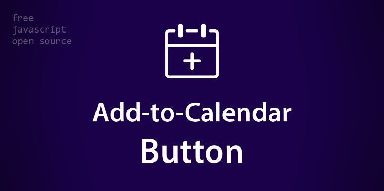 A convenient JavaScript snippet, which lets you create beautiful buttons, where people can add events to their calendars