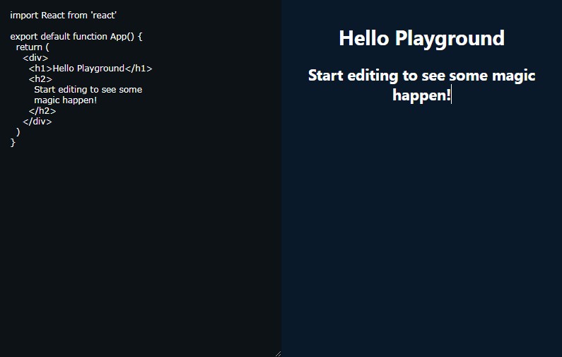 A simple React code playground built in NextJS