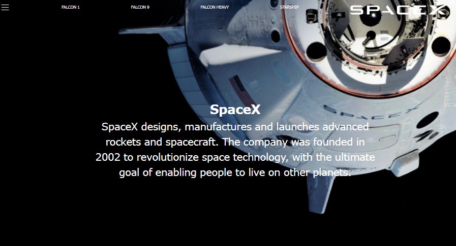 Space X Website Rebuild With React