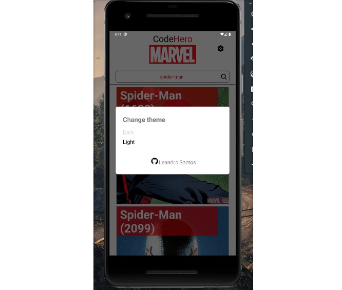 A simple app that fetch data from marvel API