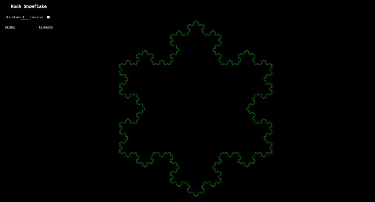 Implementation of Koch Snowflake with React+ TS