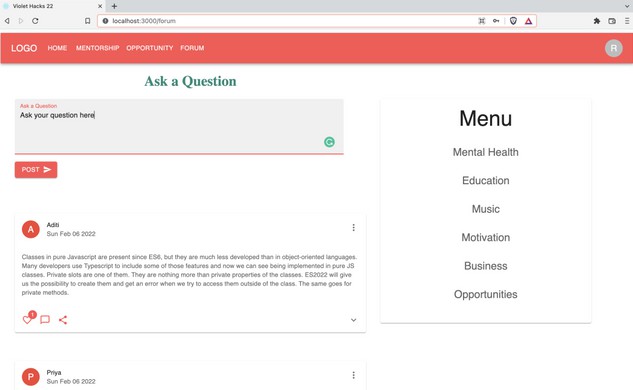 Forum - React.js Examples