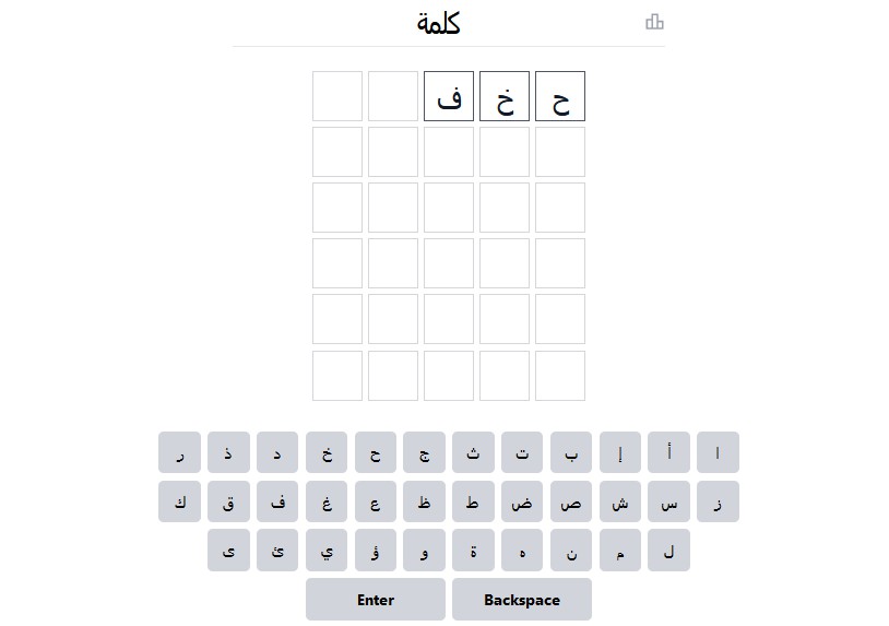 Wordle arabic