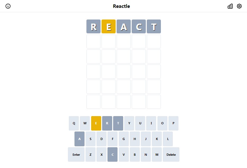 React Wordle guessing game Made using Typescript and Tailwind  LaptrinhX