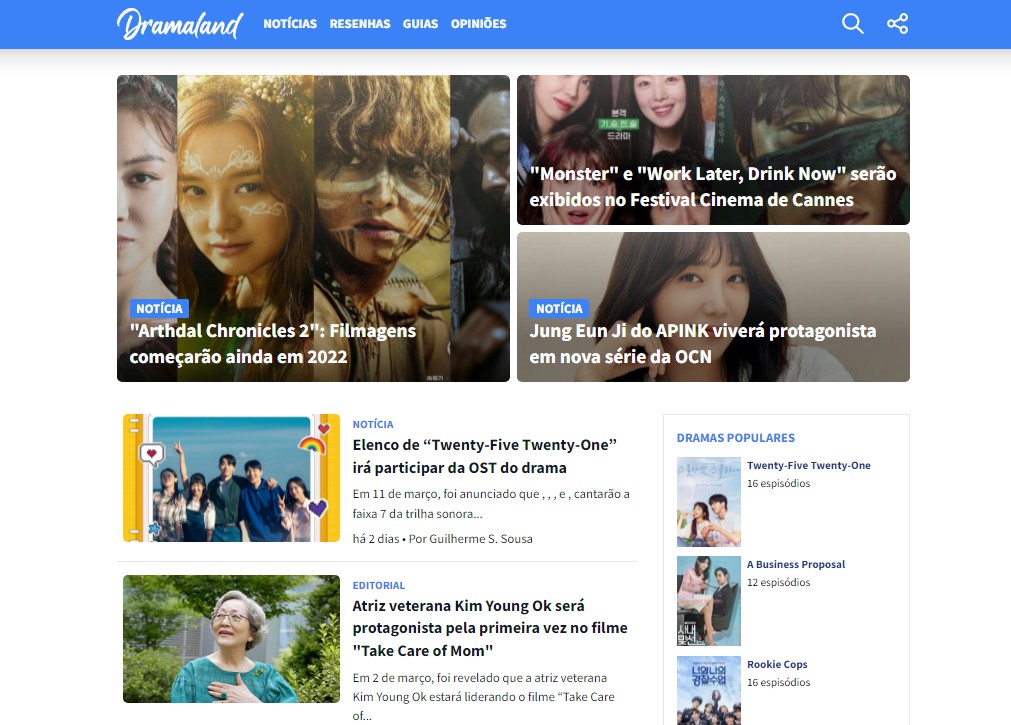 Dramaland: A portal for news, reviews and opinion from the world of Korean dramaturgy