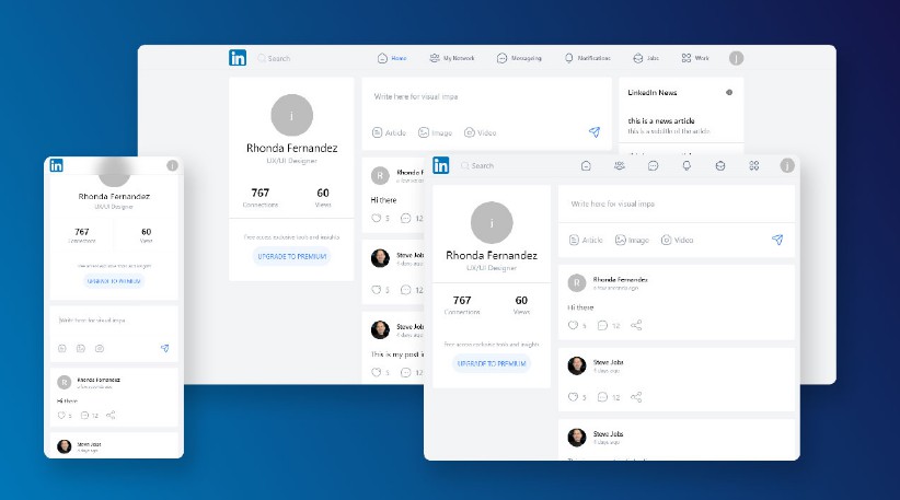 Redesign of linkedin.com with Next.js and Tailwind CSS