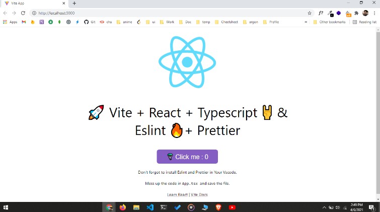 A starter for React with Typescript, Vite, Eslint and formatting with Prettier