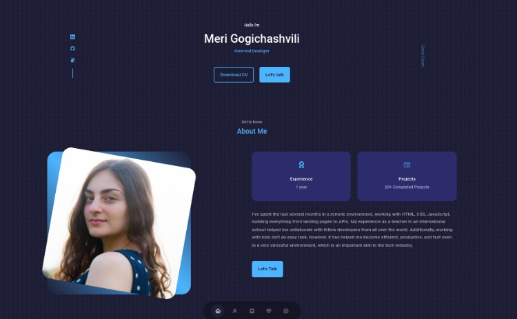 A Personal Portfolio Website Built With React