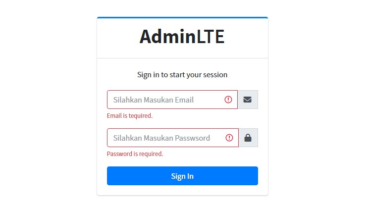 Admin Lte React Js Be Laravel