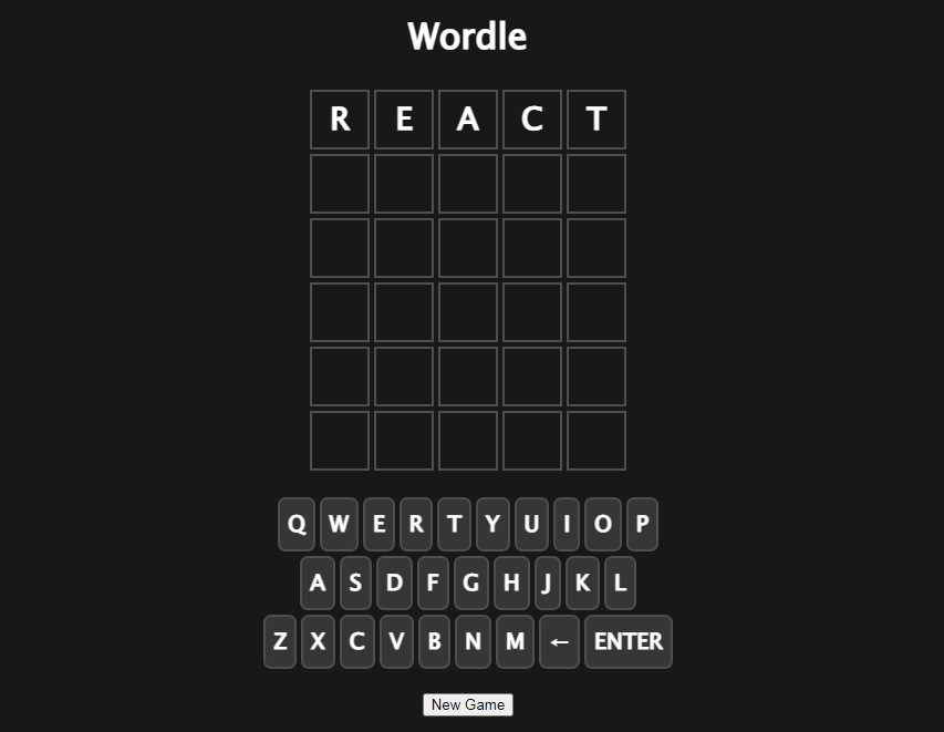 Just for fun, Wordle game as React Component  LaptrinhX