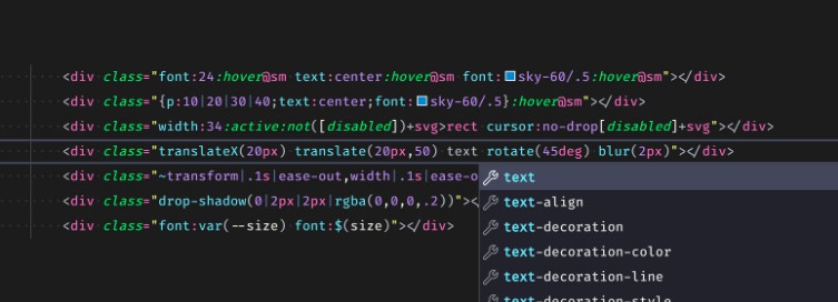 A Virtual CSS language with enhanced syntax