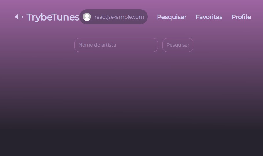 A spotify-like application using class components and API requests