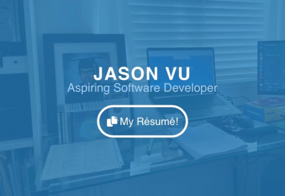 Jason Vu's Personal Portfolio Made With React JS and Bootstrap CSS