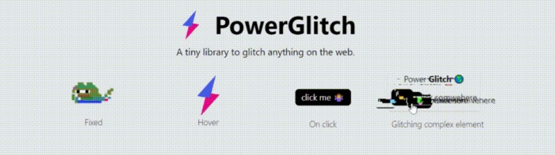 Tiny React library to glitch anything on the web