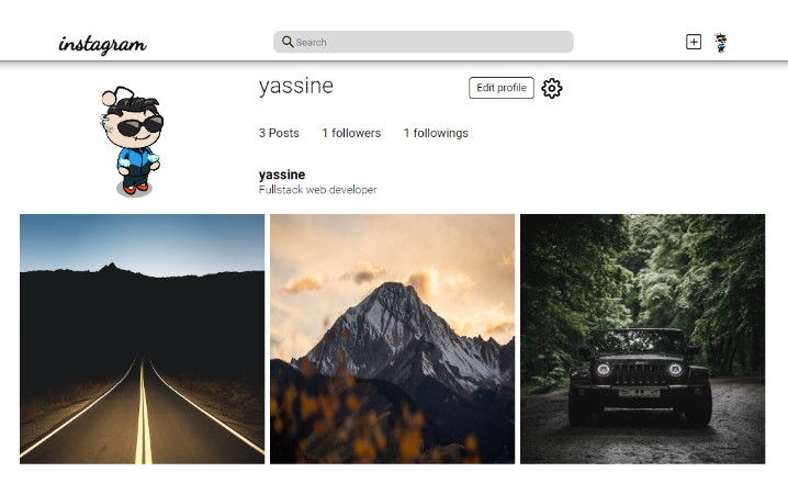 An instagram clone created with the MERN stack