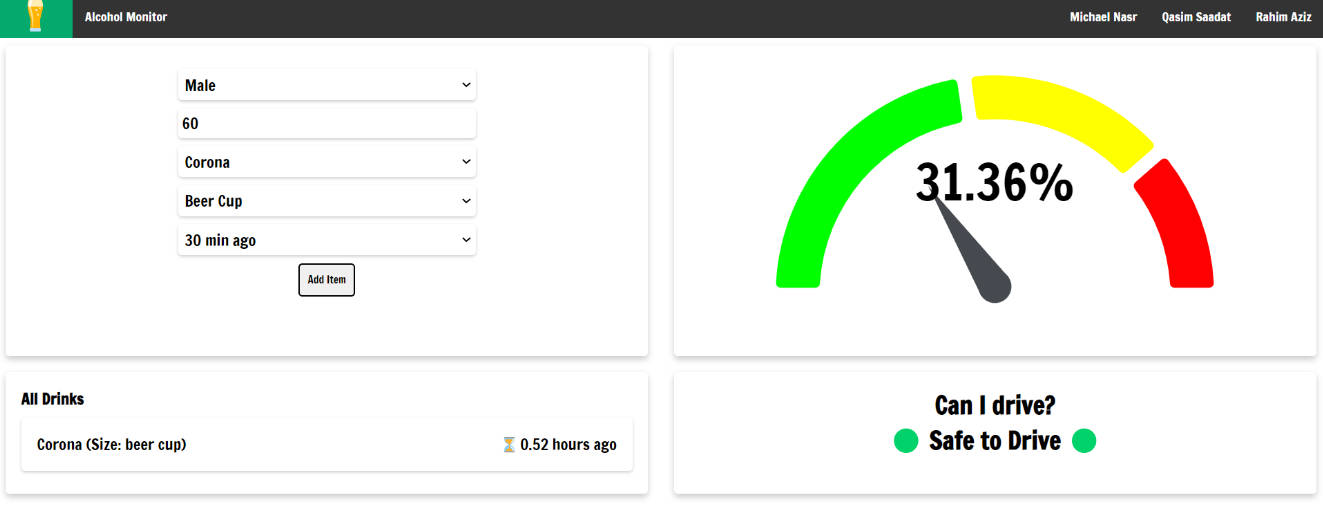 Alcohol Monitor Site built with React LaptrinhX