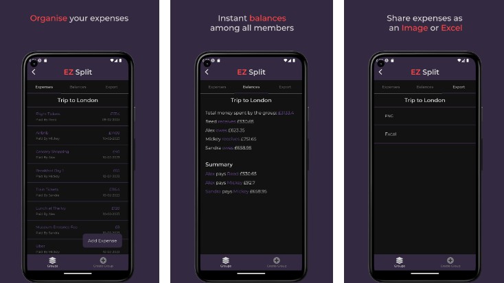 EZ Split - Simplest way to split expenses with anyone, anywhere