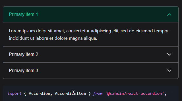 An Unstyled React Accordion Components