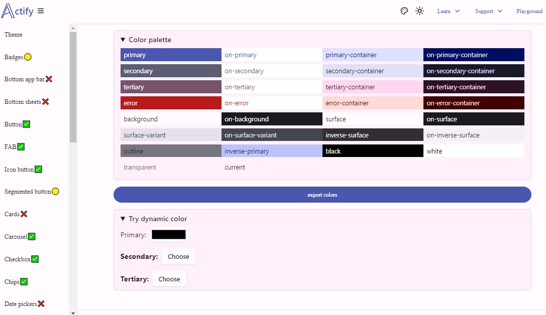 A React Components Library based on Material Design 3  Components