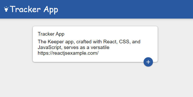 The Keeper app crafted with React, CSS, and JavaScript